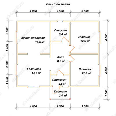 План первого этажа проекта 43